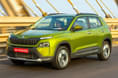 Skoda Kylaq outsold the Thar by a margin of 15,251 units. Skoda Kylaq front three quarter